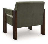 Ashley Furniture Adlanlock accent chair with plush upholstery, wooden legs, and a stylish design for modern living rooms.
