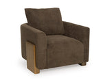 Ashley Furniture Dairlett Accent Chair with plush fabric and modern design, shown from an angled view.