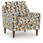 Ashley Furniture Fenna Accent Chair with plush fabric and modern design, shown from an angled view.