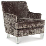 Ashley Furniture Gloriann Accent Chair with plush fabric and modern design, perfect for living room or bedroom decor.