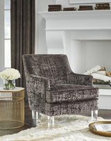 Ashley Furniture Gloriann accent chair with plush fabric and stylish design, perfect for living room or bedroom decor.
