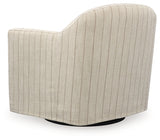 Ashley Furniture Valwick swivel accent chair with plush fabric and modern design, shown from the back angle.