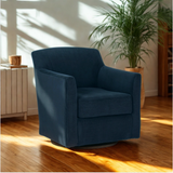 Ashley Furniture Harlow Swivel Accent Chair with plush upholstery and modern design, shown in a cozy living room setting.