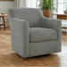 Harlow swivel accent chair by Ashley Furniture with a stylish fabric upholstery and a rounded backrest for modern living rooms.