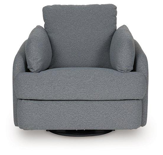 Ashley Furniture Alainmont Next-Gen Nuvella swivel accent chair with plush upholstery and modern design for comfortable seating.