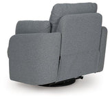 Alainmont Next-Gen Nuvella swivel power recliner accent chair by Ashley Furniture, featuring plush upholstery and modern design.
