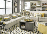 Ashley Furniture Bales accent chair with plush fabric upholstery and modern design, shown in a cozy living room setting.