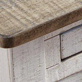 Ashley Furniture Adalane accent table with a sleek wooden top and metal legs, ideal for living room or bedroom decor.