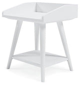Ashley Furniture Blariden accent table with wooden finish and sleek design, ideal for living room or bedroom decor.
