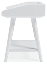 Ashley Furniture Blariden Accent Table with a sleek wooden surface and modern design, perfect for living room decor.