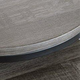 Pair of Ashley Furniture Briarsboro accent tables with wooden tops and metal legs, stylish and versatile for living room decor.