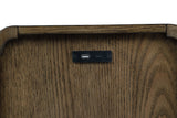 Ashley Furniture Jensworth accent table with a sleek wooden top and metal legs, ideal for living room or bedroom decor.