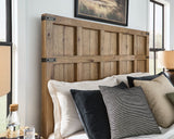 Ashley Furniture Ridgester Bed with detailed wooden headboard and frame for a stylish bedroom centerpiece.