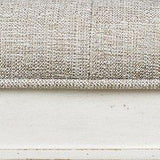 Ashley Furniture Realyn accent bench with wooden legs and upholstered seat, ideal for entryways or living rooms.