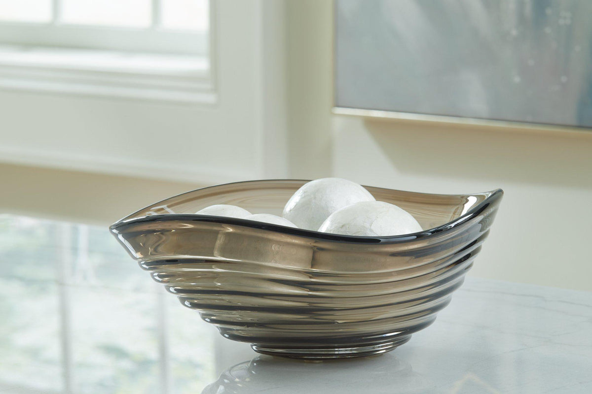 Ashley Furniture Solariston Bowl, a stylish decorative bowl with intricate design, perfect for home decor or display.
