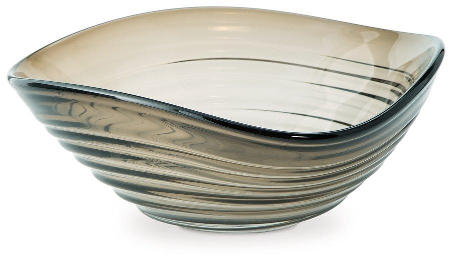 Ashley Furniture Solariston Bowl, a stylish decorative ceramic bowl with intricate patterns and a glossy finish.