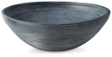 Ashley Furniture Meadie Bowl, decorative ceramic bowl with intricate patterns and a glossy finish, suitable for display or serving.