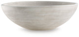 Ashley Furniture Meadie Bowl, round decorative bowl with intricate design, perfect for home decor or serving needs.