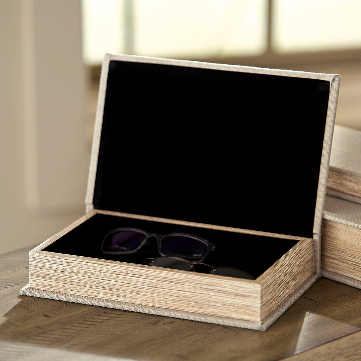 Set of three Ashley Furniture Jolina boxes, decorative storage boxes with intricate designs and sturdy construction.