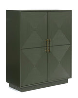 Ashley Furniture Geirwood accent cabinet with wood finish and decorative door panels, ideal for living room or hallway decor.