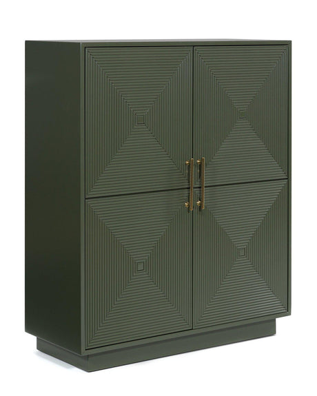 Ashley Furniture Geirwood accent cabinet with wood finish and modern design, featuring sleek doors and sturdy construction.