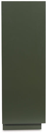 Ashley Furniture Geirwood accent cabinet with wood finish and decorative handles, featuring a compact storage design.