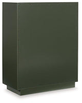 Ashley Furniture Geirwood accent cabinet with wood finish and decorative hardware, showcasing storage and stylish design.