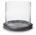 Ashley Furniture Saskia Candle Holder featuring a sleek, modern design with a metallic finish for decorative candle display.