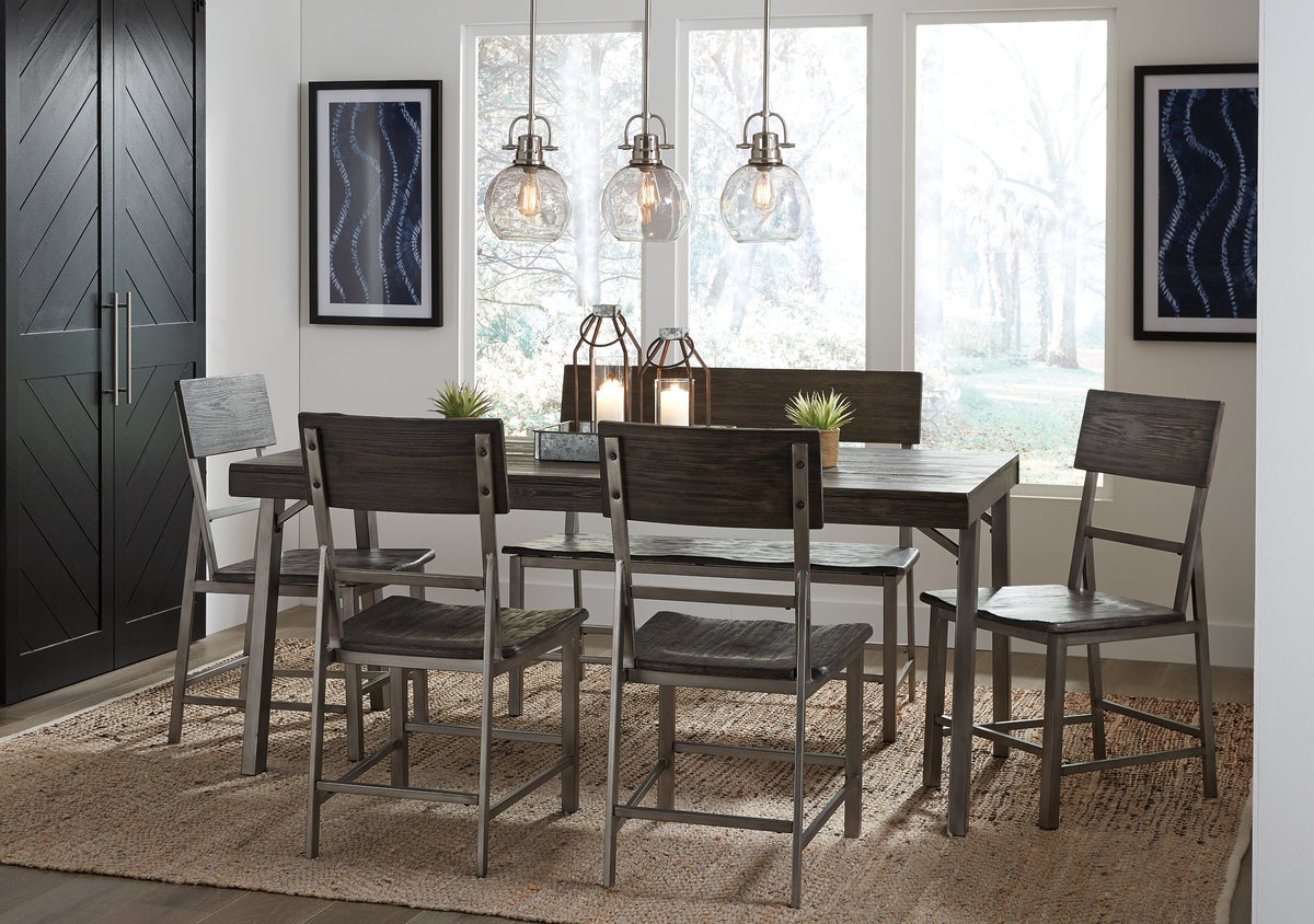 Set of two Ashley Furniture Diedrick Lantern candle holders with glass panels and metal frames, styled for decorative lighting.