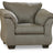 Ashley Darcy Chair with plush fabric upholstery and wooden legs, showcasing a modern, comfortable design.