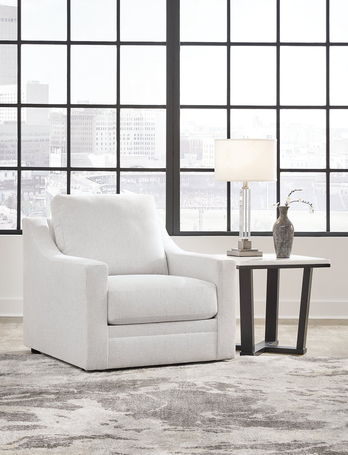 Adda Chair by Ashley Furniture, modern upholstered chair with cushioned seat and backrest, in a stylish fabric finish.