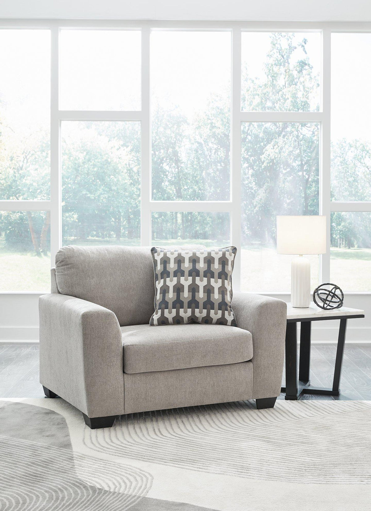 Ashley Furniture Avenal Park oversized chair with plush upholstery and wide armrests, perfect for a cozy living room.