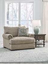Ashley Furniture Galemore oversized chair with plush upholstery and wide seating, perfect for cozy living room relaxation.