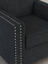 Close-up of the Ashley Furniture Jasmine Peaks Chair showing detailed fabric upholstery and elegant design features.