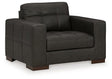 Ashley Furniture Luigi oversized chair with plush upholstery, modern design, and comfortable wide seating in a stylish living room setting.