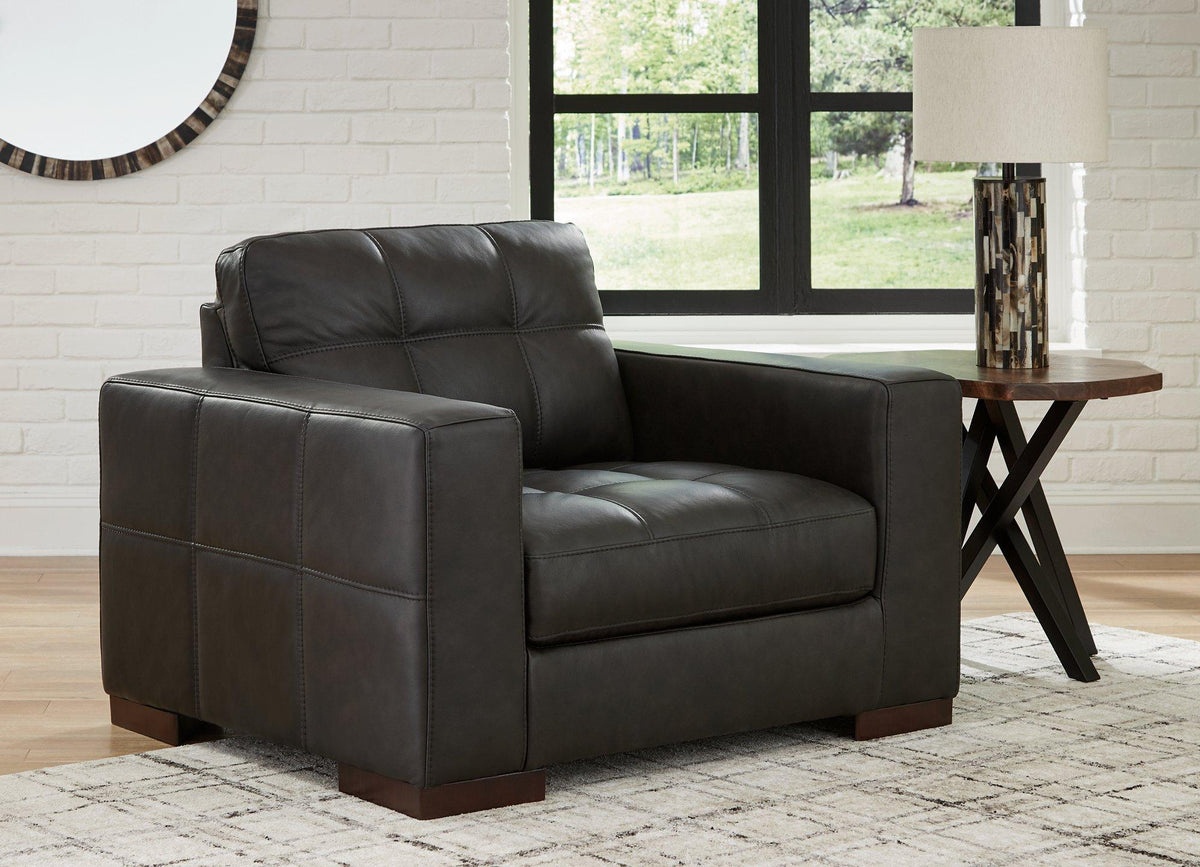 Luigi oversized chair by Ashley Furniture featuring plush upholstery and a modern design, ideal for living rooms or lounging areas.