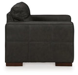 Large Luigi Oversized Chair by Ashley Furniture with plush fabric and wide armrests, perfect for a modern living room.