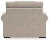Ashley Furniture Sararose oversized chair with plush upholstery and wide armrests, shown from the back view.