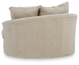 Ashley Furniture Steelwater Retreat oversized swivel accent chair with plush upholstery and rounded armrests.