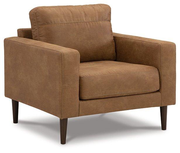 Ashley Furniture Telora Chair with plush fabric and modern design, featuring a sleek frame and comfortable cushioning.