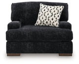 Ashley Furniture Whitmore Manor oversized chair with plush upholstery and wide armrests, shown from a head-on view.