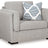 Oversized Ashley Furniture Evansley chair with plush fabric and wide armrests, perfect for a modern living room.