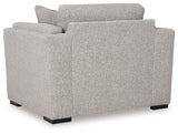 Ashley Furniture Evansley oversized chair with plush upholstery and wide armrests, perfect for a modern living room.
