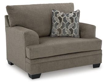 Oversized Ashley Furniture Stonemeade chair with plush upholstery and wide seating for a comfortable, modern living room accent piece.
