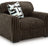 Oversized Midnight-Madness Ashley Furniture chair with plush fabric and wide seating, viewed from an angled perspective.