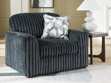 Ashley Furniture Midnight-Madness oversized chair with plush fabric and stylish design, perfect for a modern living room.