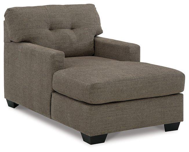 Ashley Furniture Mahoney Chaise chair with plush upholstery and modern design, perfect for living room relaxation.