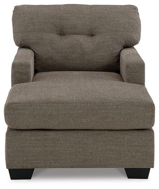 Ashley Furniture Mahoney Chaise chair with plush upholstery and modern design, shown in a stylish living room setting.