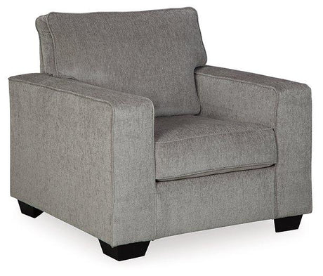 Ashley Furniture Altari Chair with a cushioned seat and wooden legs, showcasing a modern, comfortable design.