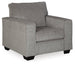 Ashley Furniture Altari Chair with a cushioned seat and wooden legs, showcasing a modern, comfortable design.